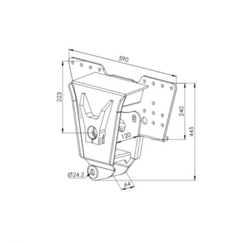 SUPORTE CENTRAL LD KLL ATG PINO 50MM S U 1125 LD